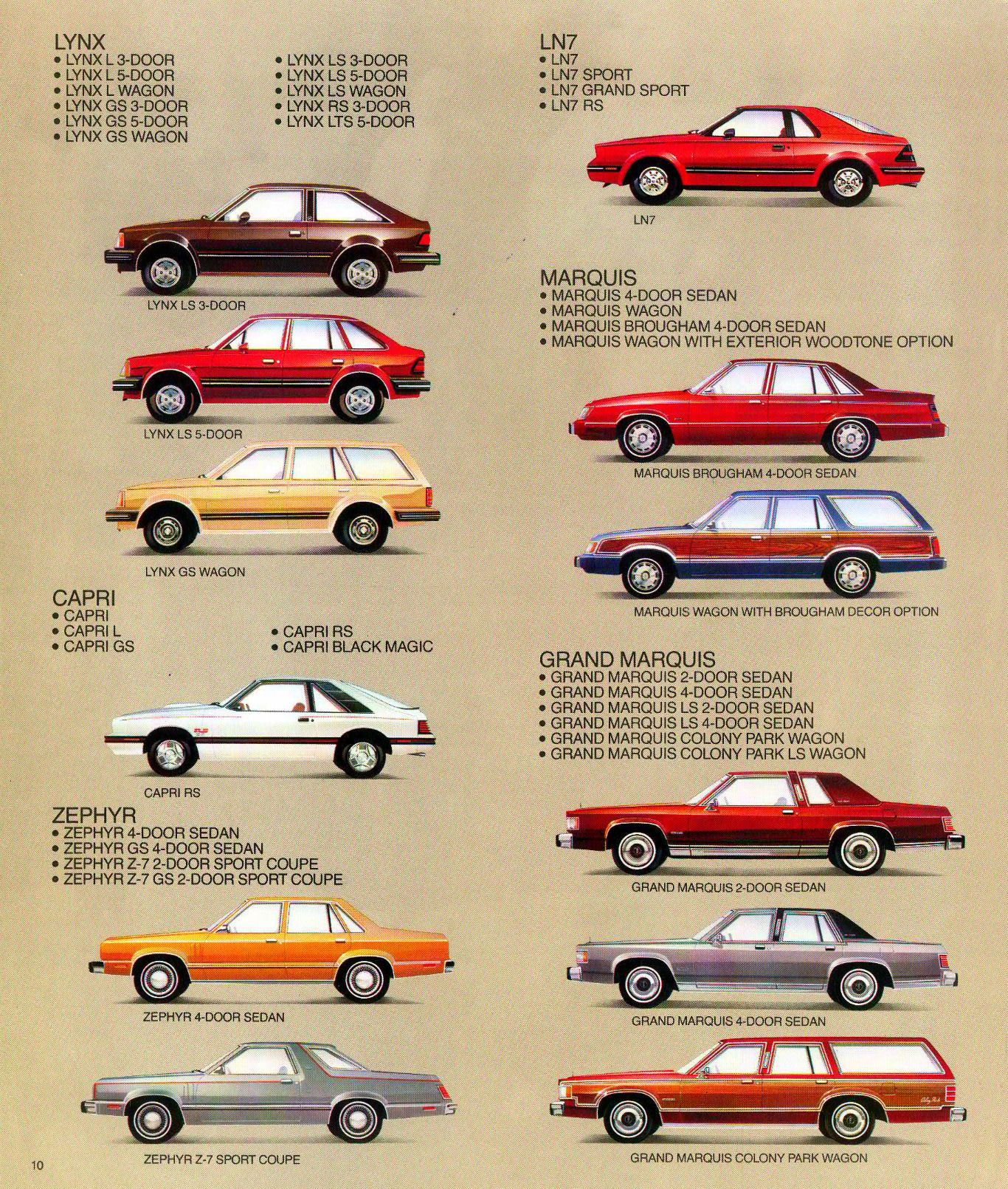 1983 Mercury Full-Line Brochure Page 1